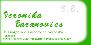 veronika baranovics business card